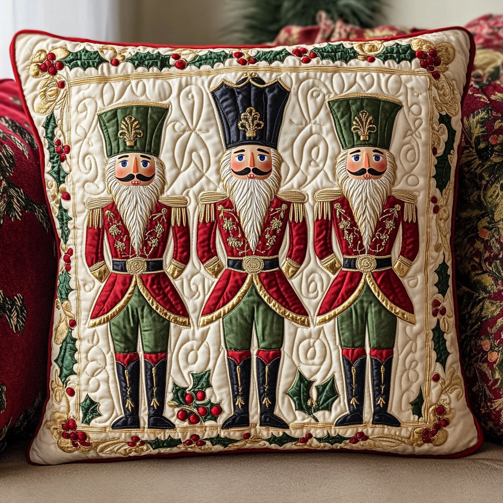 Holiday Nutcracker CW0110068CL Quilt Pillow Case-tidenox