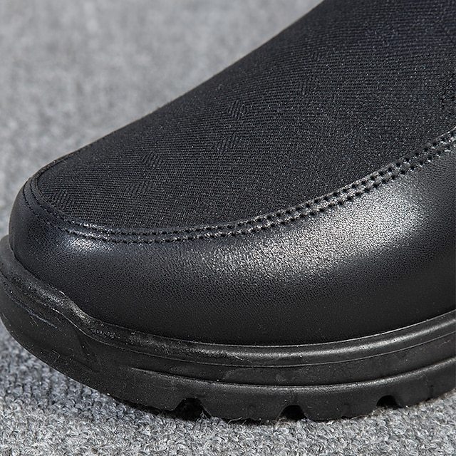 Men's Winter Fleece Waterproof Warm Non-Slip Orthopedic Shoes Snow Ankle Boots (Medical Certification)-tidenox