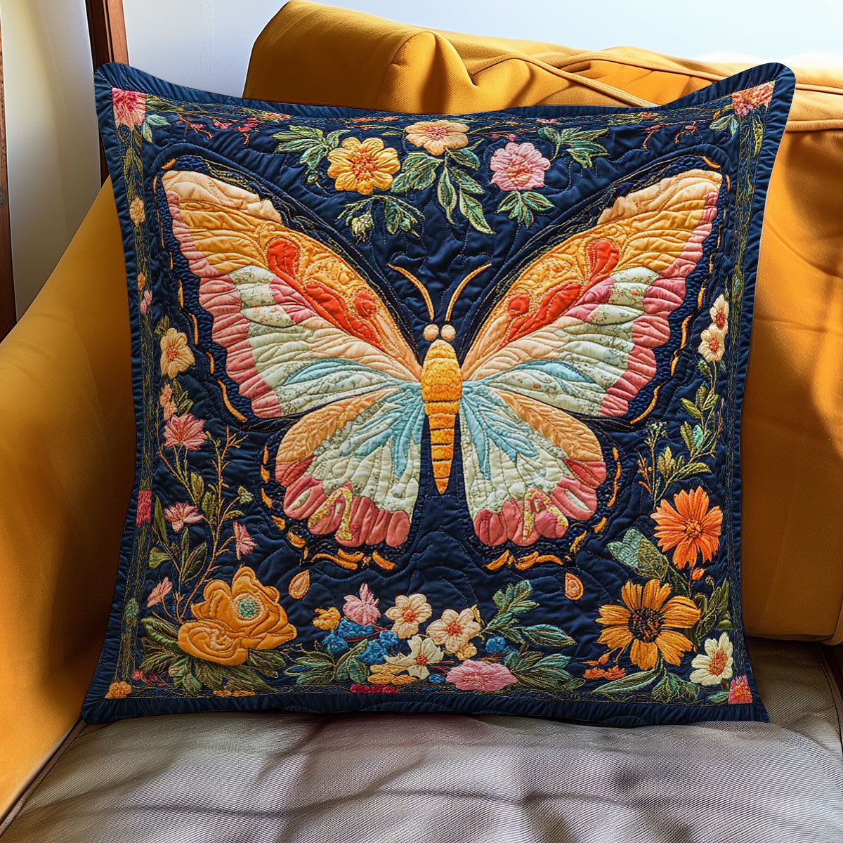 Butterfly Meadow WN1002094CL Quilt Pillow Case-tidenox