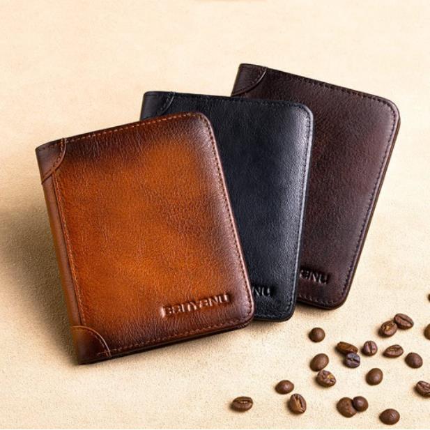 💰Multi-functional RFID Blocking Durable Genuine Leather Wallet🎁Men'swallets