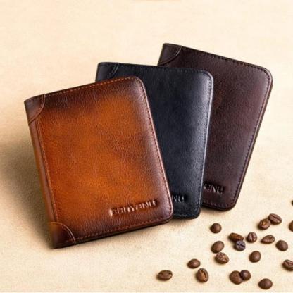 💰Multi-functional RFID Blocking Durable Genuine Leather Wallet🎁Men'swallets