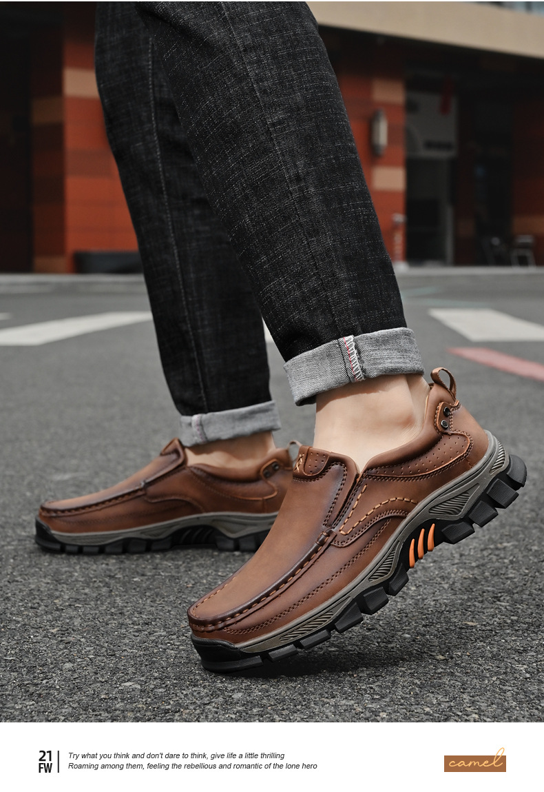 Men's Soft Insole Walking Casual Loafers-tidenox