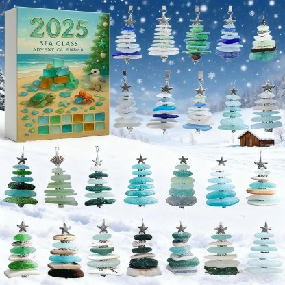 🌊Sea Glass Christmas Tree Advent Calendar | A surprise behind each door😲🎁-tidenox