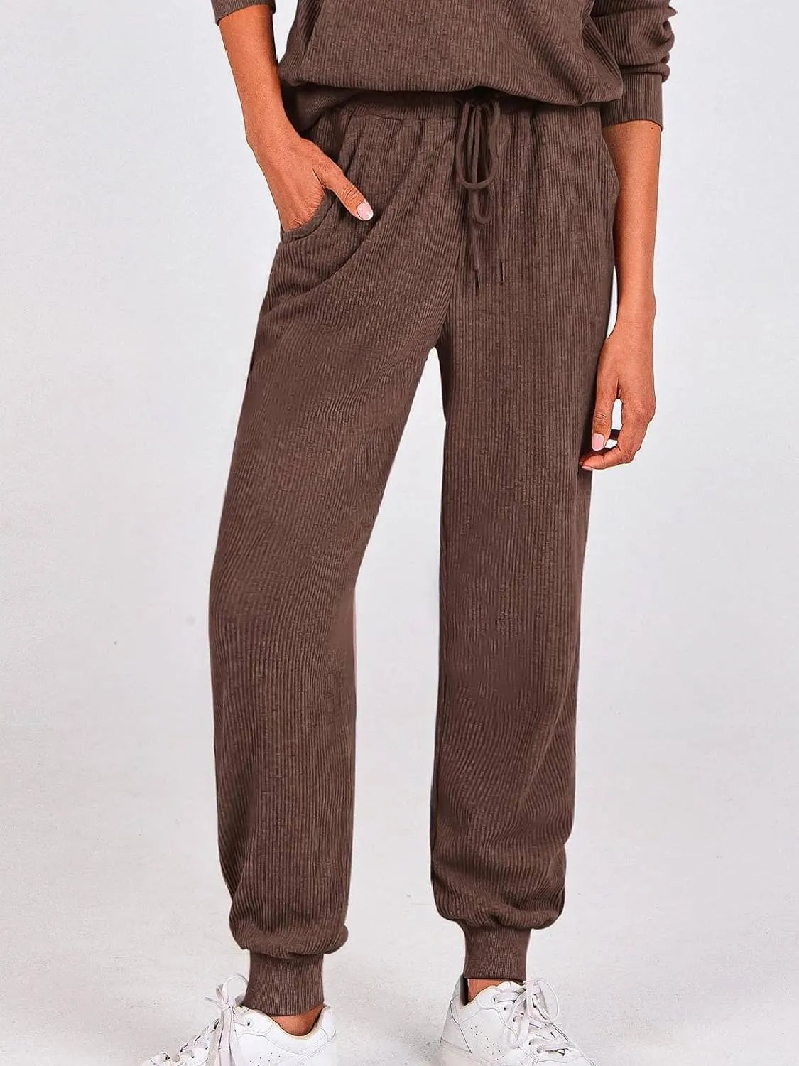 ⏰Hot Sale-Womens 2 Piece Long Sleeve Half Zip Pullover Fall Tracksuit Sweatsuits Set(Buy 2 Free Shipping)-tidenox