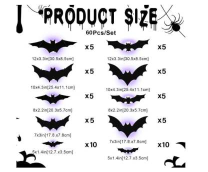 Halloween 3D Lighted Bats