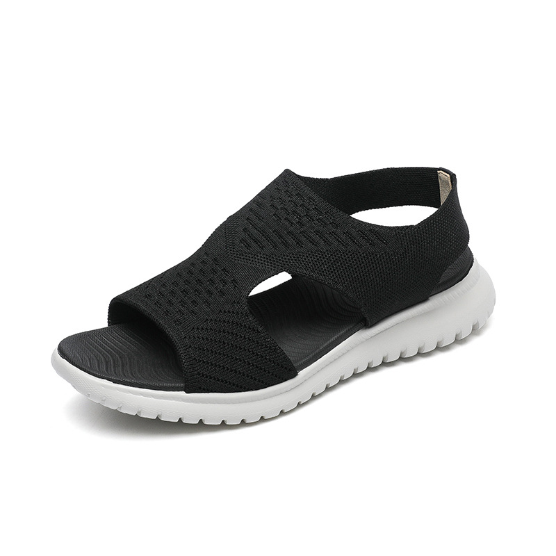Orthopedic Sandals Cushion Walk Fly Knit Sporty Sandal EEE Fit-tidenox