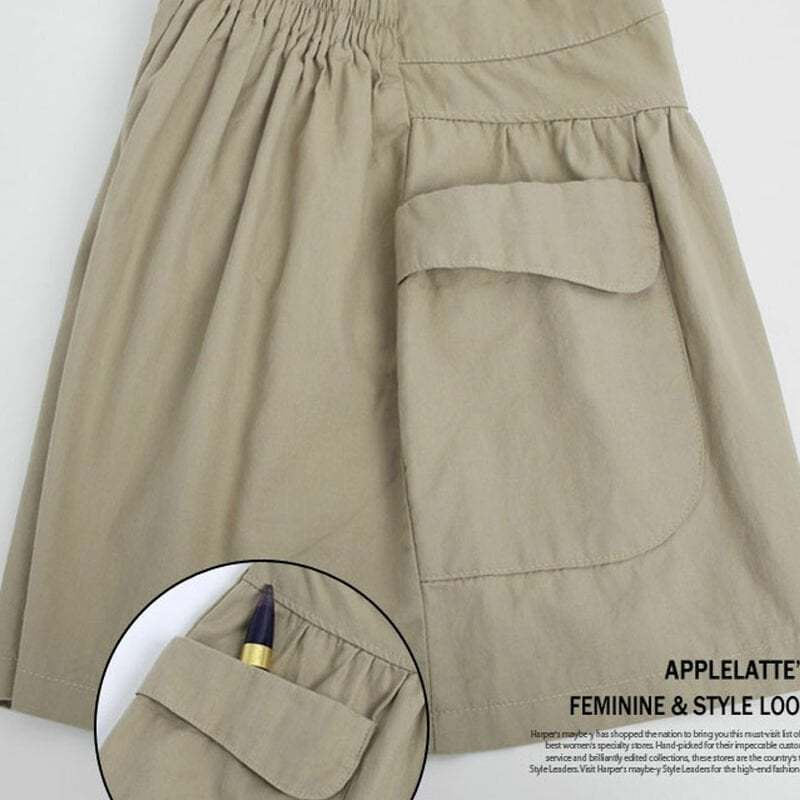 Women Beach Casual Hot Shorts with Elastic Waistband-tidenox