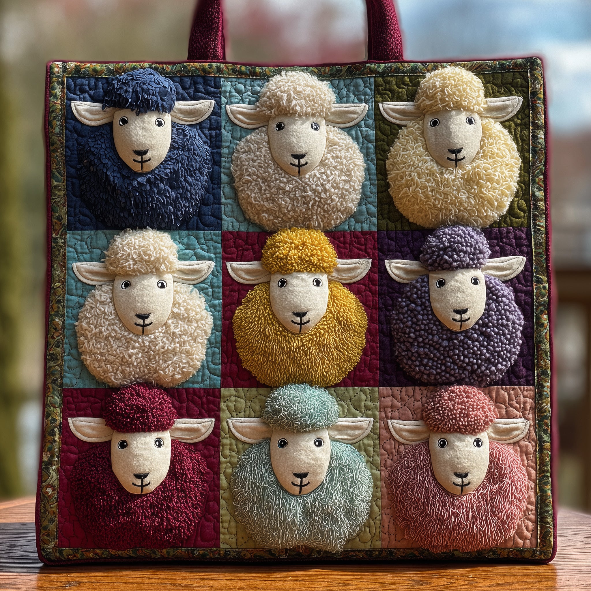 Sheep Heaven Quilted Tote Bag GFTOHD8294-tidenox