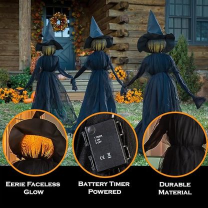 ⚡This Week's Special Price $29.99🎃2025 Halloween Sale 🧙‍♀️Lighted Halloween Witch Stakes