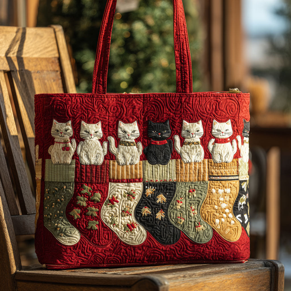 Kitty Charmers Quilted Tote Bag NCU0PTT1840-tidenox