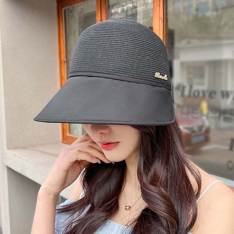 Women's Large Brim Sunscreen Hat-tidenox