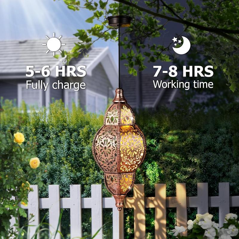 🌙Moroccan Style Artisan Solar Lights Outdoor - IPX44 waterproof✨-tidenox