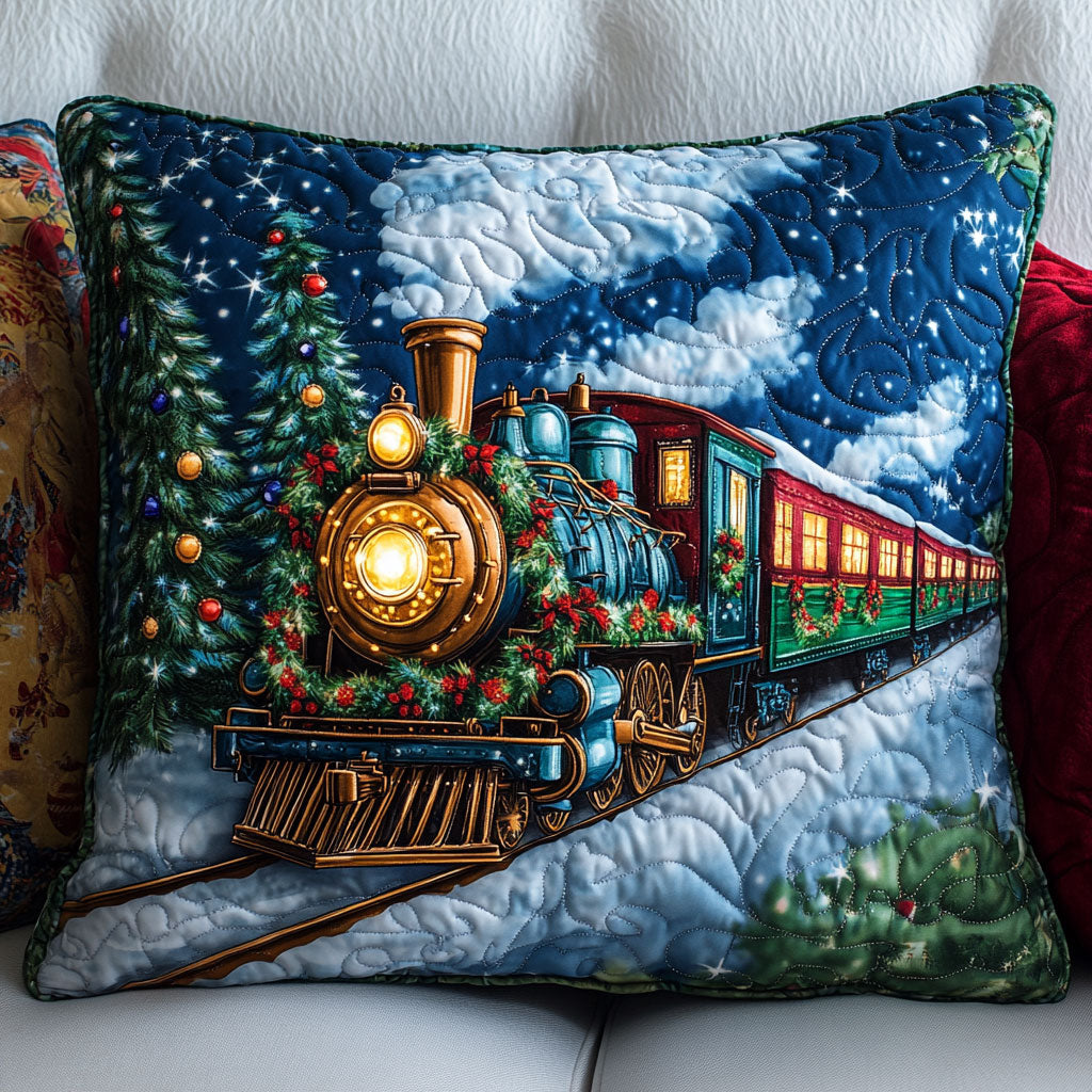 Cozy Christmas Journey CW0110059CL Quilt Pillow Case-tidenox