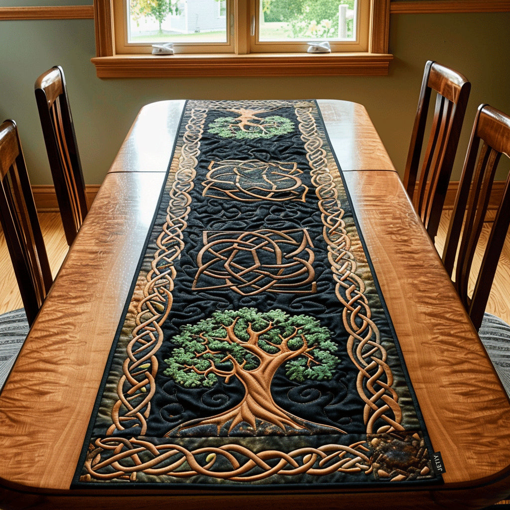 Celtic Spirit Tree Quilted Table Runner NCU0TH454-tidenox