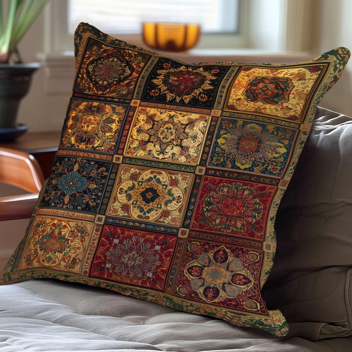 Mystic Mosaic WN2006061CL Quilt Pillow Case-tidenox