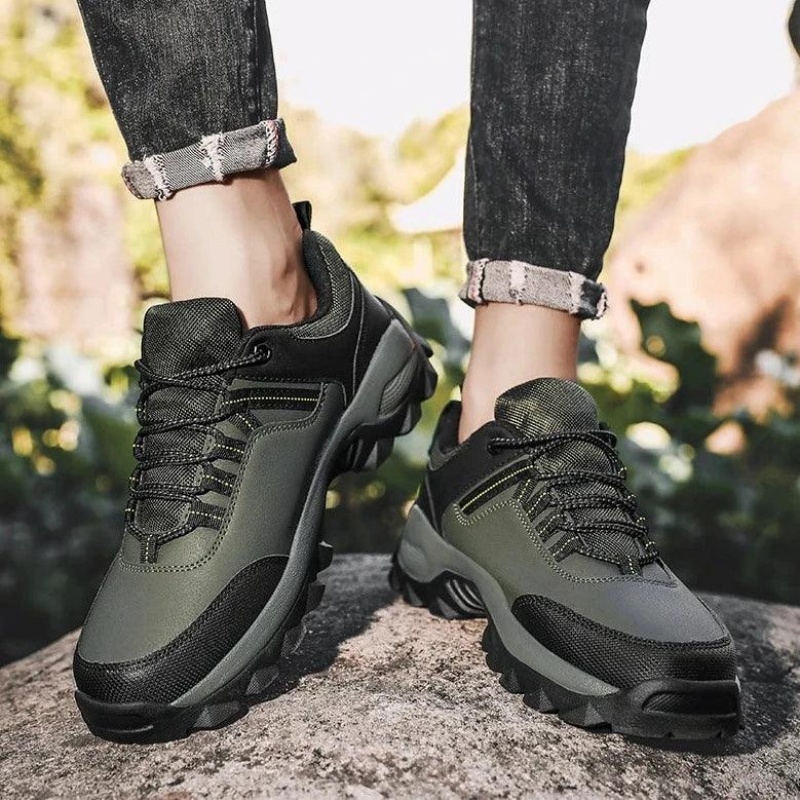 (⏰Limited Time Sale 70% OFF) Men's Wear Resistant Non-slip Anti-skid Anti-puncture Hiking Shoes -tidenox