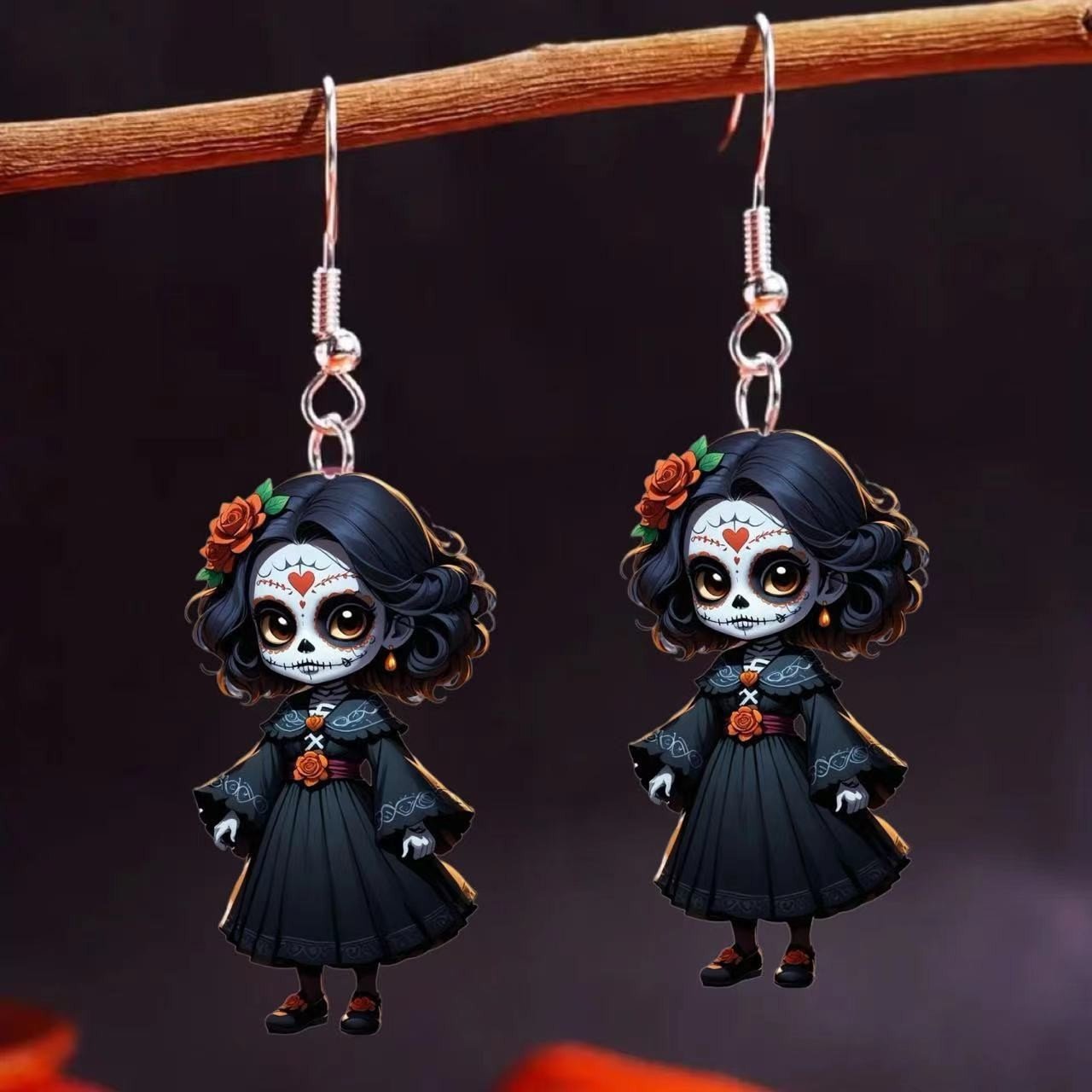 🧙‍♀️✨ Witch on Broom Earrings-tidenox