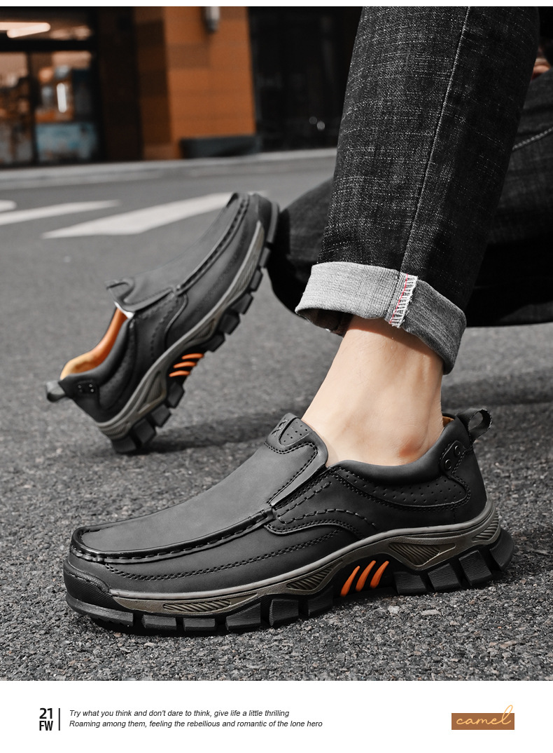 Men's Soft Insole Walking Casual Loafers-tidenox