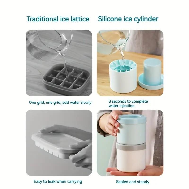 ❄️ Summer Chill Essential! 🔥Quick-Freezing Silicone Ice Cube Mold