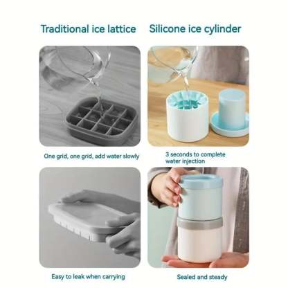 ❄️ Summer Chill Essential! 🔥Quick-Freezing Silicone Ice Cube Mold