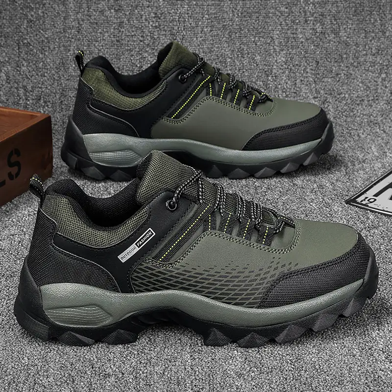 (⏰Limited Time Sale 70% OFF) Men's Wear Resistant Non-slip Anti-skid Anti-puncture Hiking Shoes -tidenox