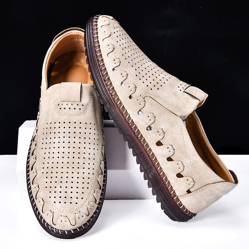 ⏰LAST DAY – 60% OFF🛒 Men's - Orthopedic Leather Loafers – Breathable, Supportive & Lightweight Casual Shoes for Walking, Driving & Everyday Comfort-tidenox