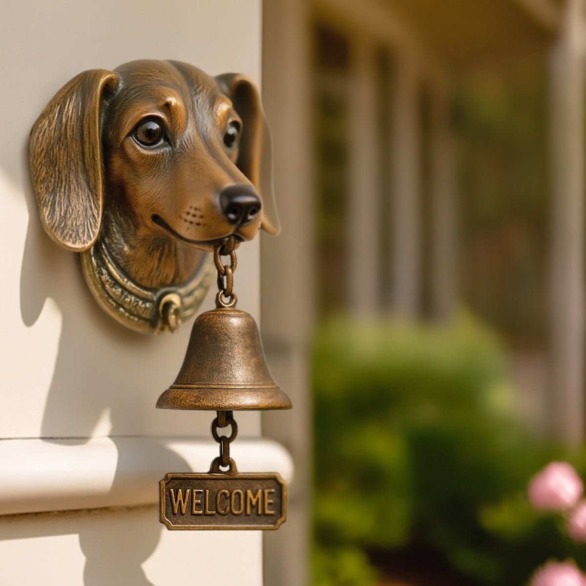 German Shepherd Welcome Bell-tidenox