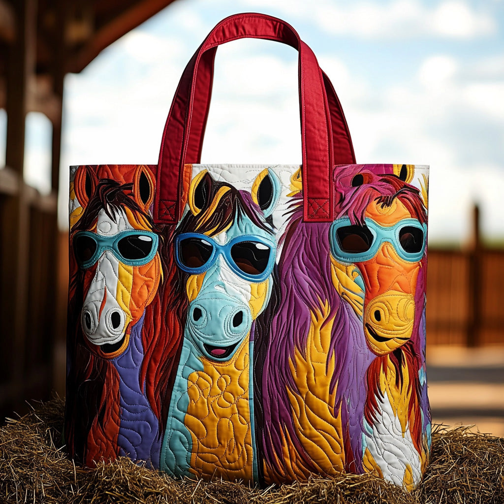 Mane Mischief Quilted Tote Bag NCU0DV7006-tidenox