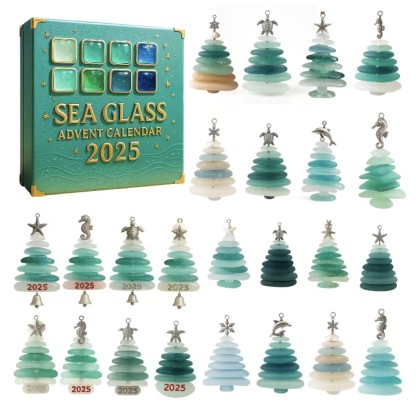 🔥🌊🎄Sea Glass Christmas Tree Advent Calendar🔥-tidenox