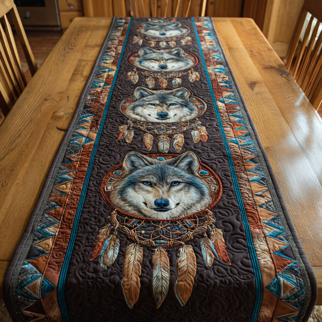 Feathered Dawn Quilted Table Runner NCU0TV1194-tidenox