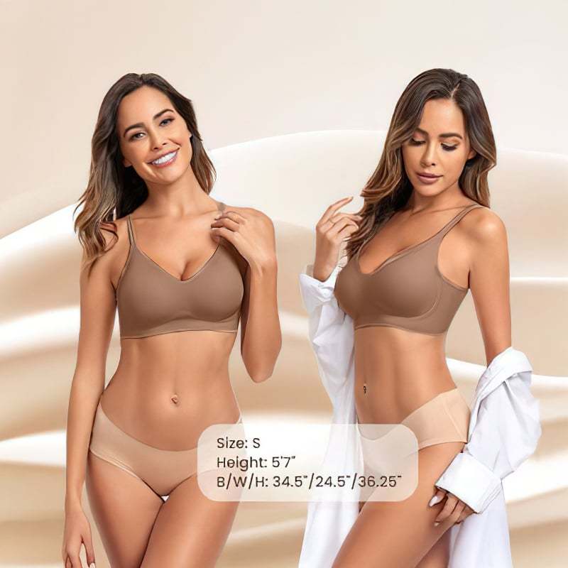 Womens Seamless Bra No Underwire Comfort Push Up Bras Buttery Soft Wireless Bralette Full Coverage Sport Everyday Bra-tidenox