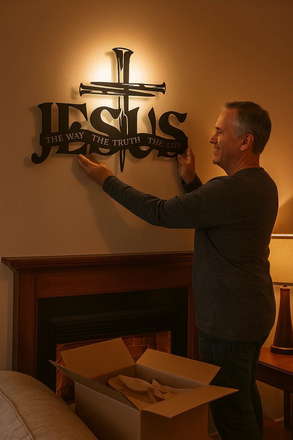 Super Sale - 49% OFF ✝️3D Jesus Cross Design Wall Art