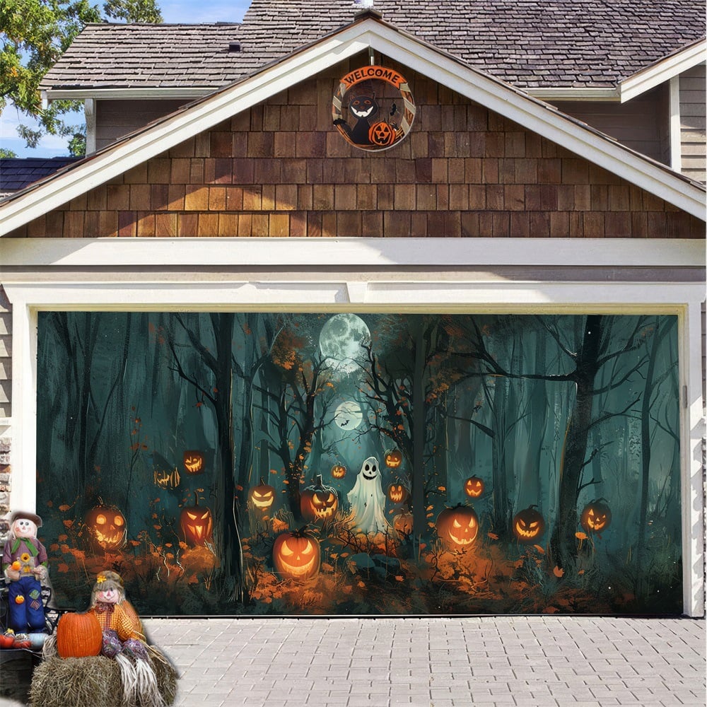 2025 Halloween Garage Door Decoration-tidenox