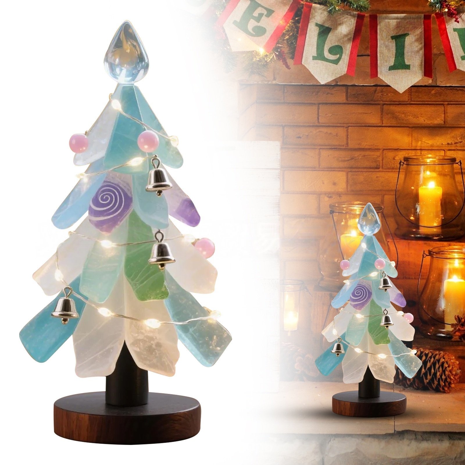 🌊Sea Glass Christmas tree-tidenox