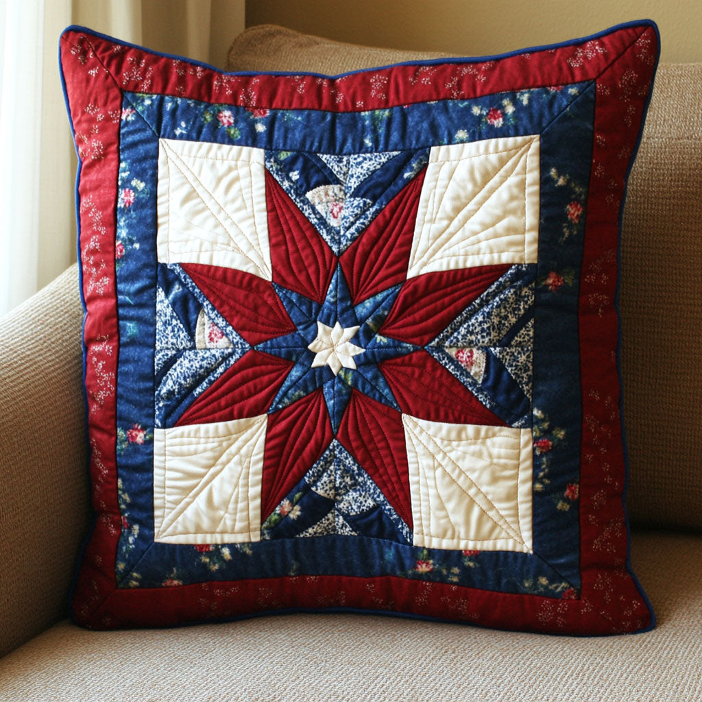 Liberty Flower WJ2002032CL Quilt Pillow Case-tidenox