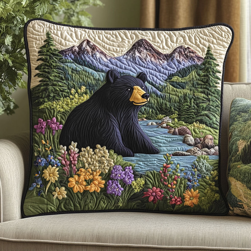 Mountain Bear CW1005043CL Quilt Pillow Case-tidenox