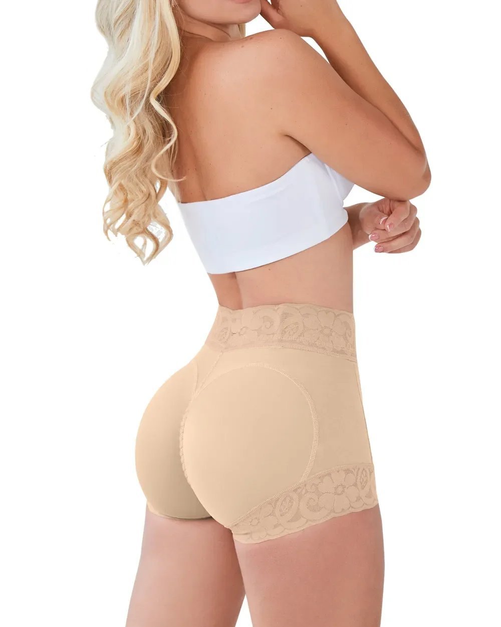 Women Lace Classic Daily Wear Body Shaper Butt Lifter Panty Smoothing Brief-tidenox