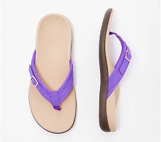 THONG SANDALS WITH BUCKLE DETAIL-tidenox
