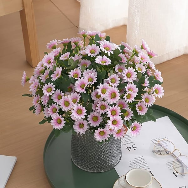 🏆Flash Sale⚡Artificial Outdoor Sunset Mums Flowers - UV resistant, Waterproof, Windproof