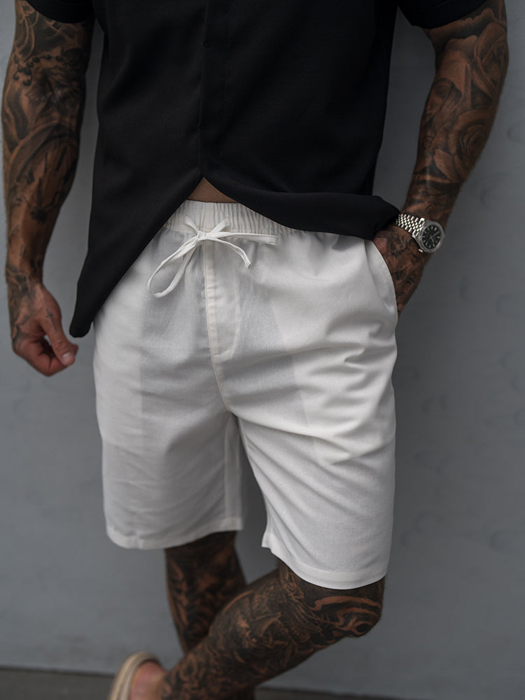 Casual Summer Linen Blend Shorts (US Only)-tidenox
