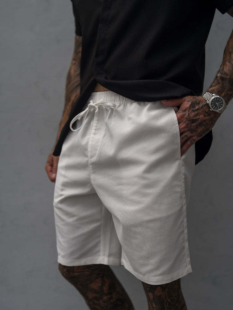 Casual Summer Linen Blend Shorts (US Only)-tidenox