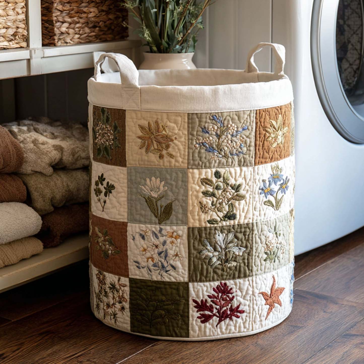 Altar Bloom Quilted Laundry Basket NCU0PTT735