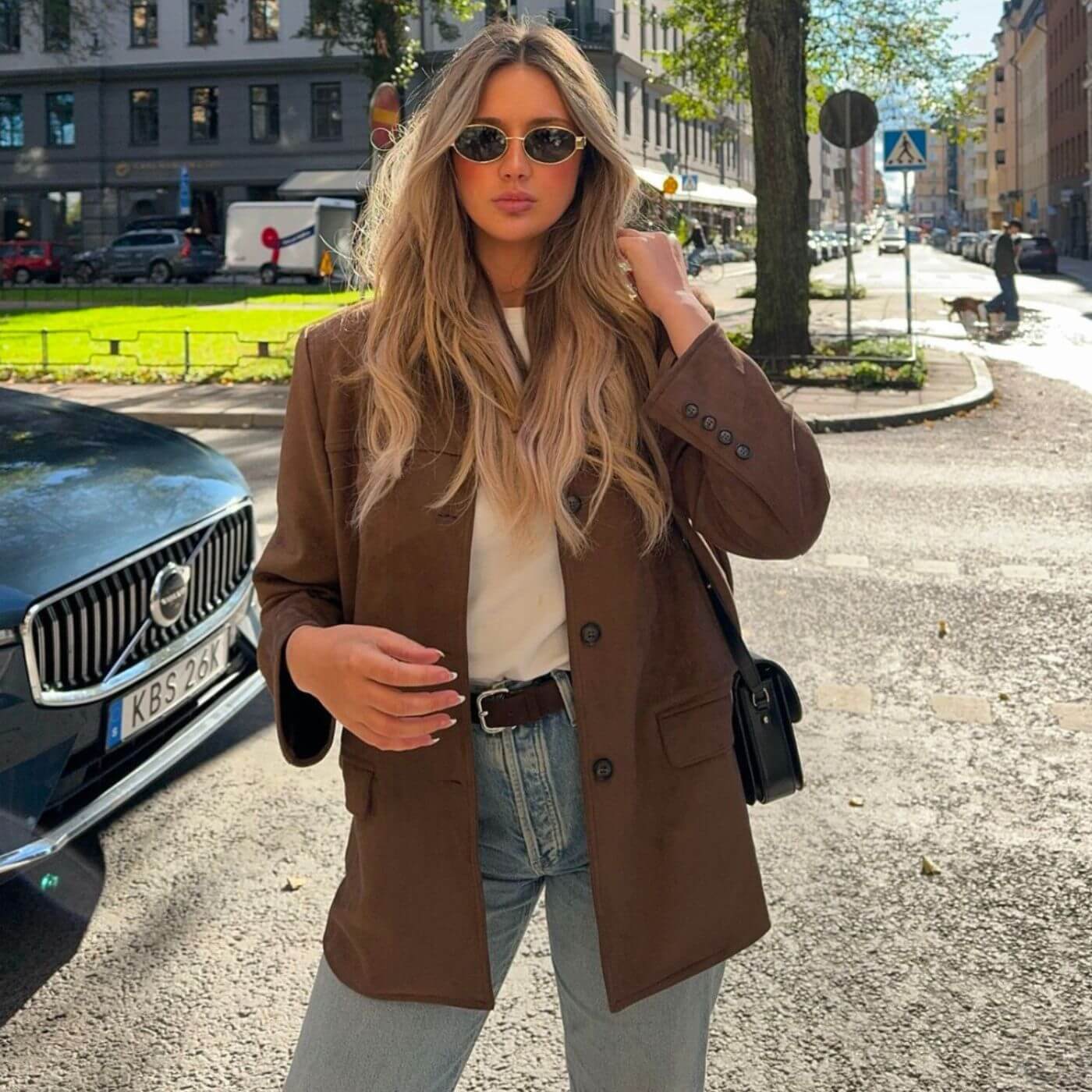 Luxurious Vintage Suede Blazer