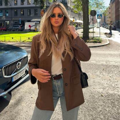 Luxurious Vintage Suede Blazer