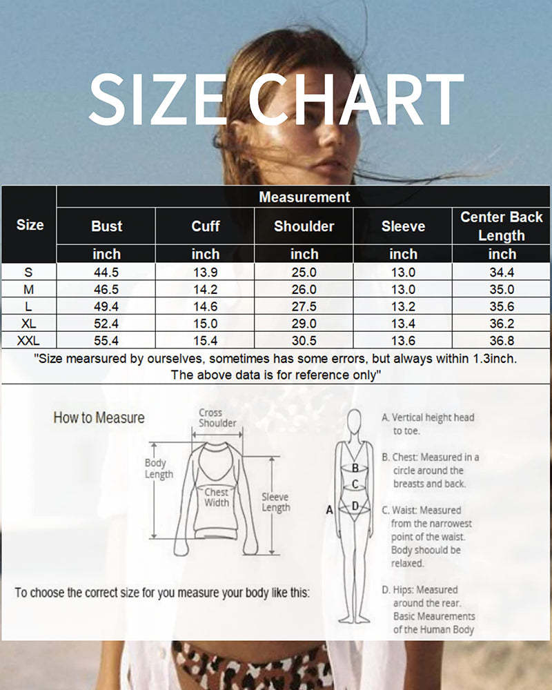 3/4 Sleeve Shirts Button Down Beach Cover Up - Zeagoo (Us Only)-tidenox