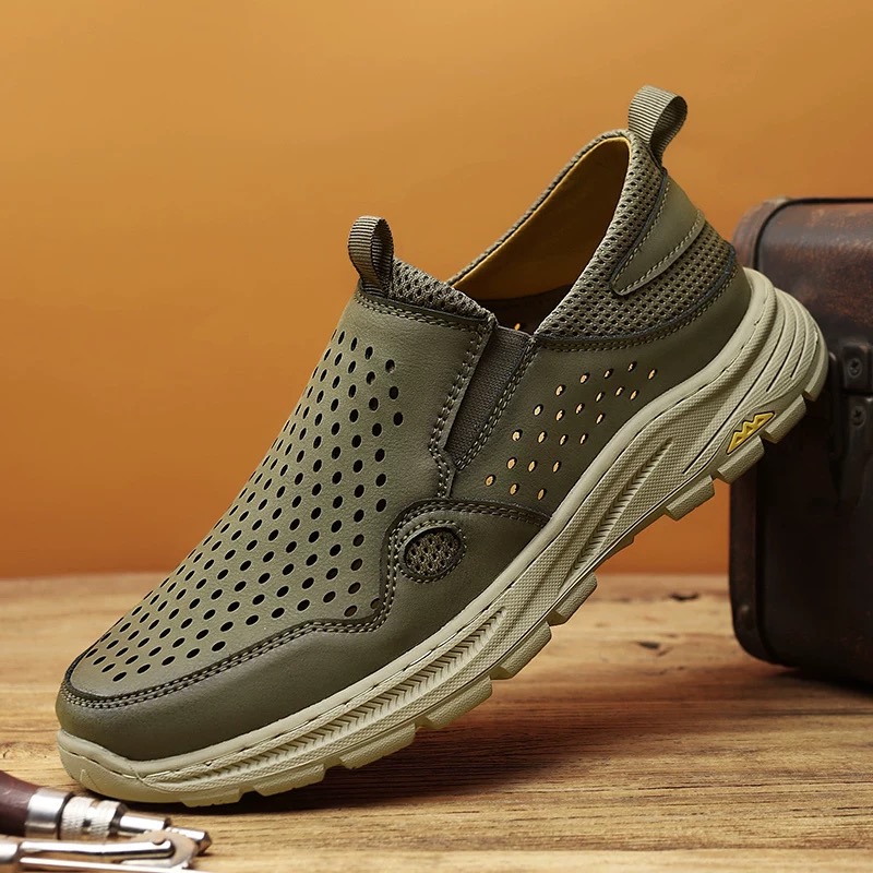 ⏰Last Day! 50% OFF 🔥Men’s Handmade Cowhide Orthopedic Slip-On Loafers by VECTOSOLE®