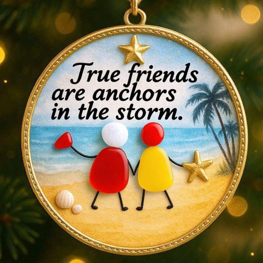 Sea Glass Friendship Ornament-tidenox