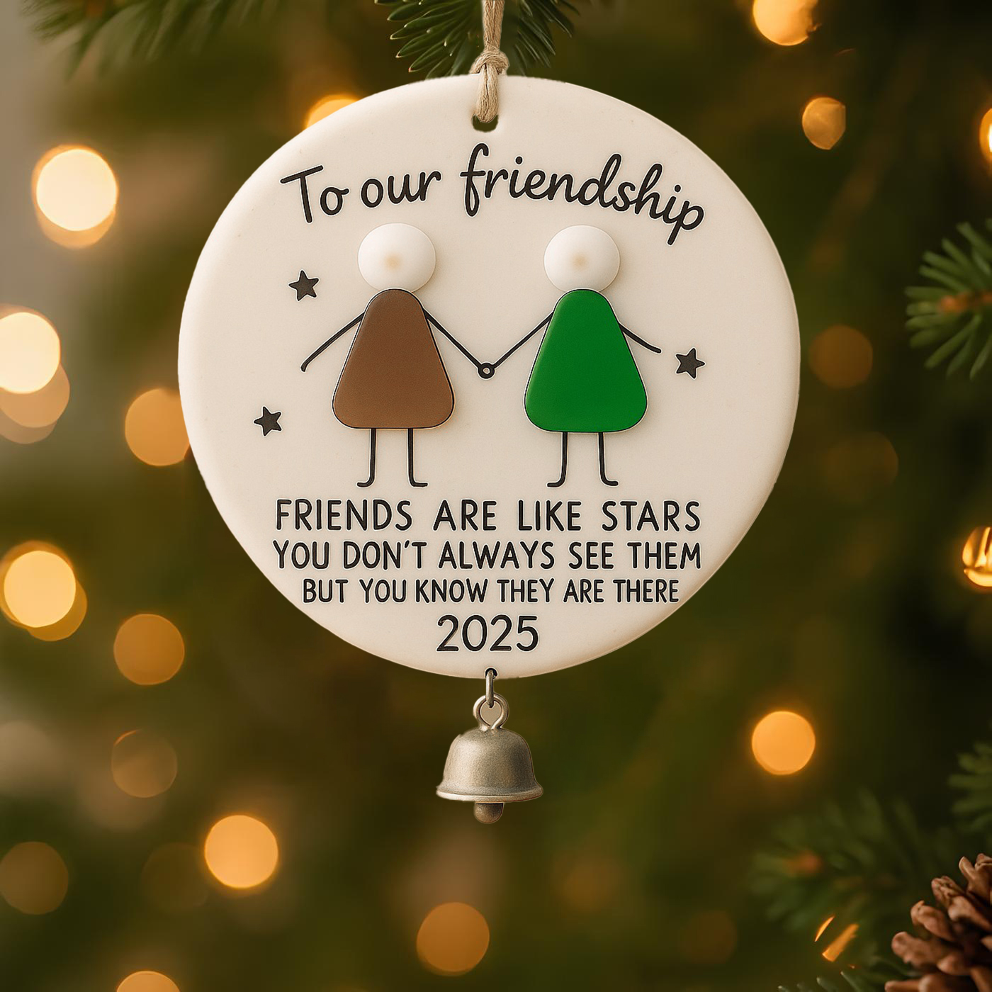 Sea Glass Art Friendship Ornament🌊-tidenox