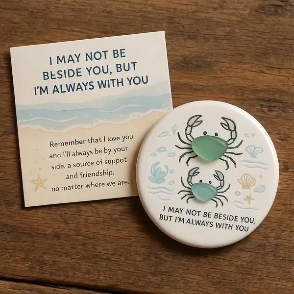 🌊I‘m Always with You Sea Glass Keepsake-tidenox