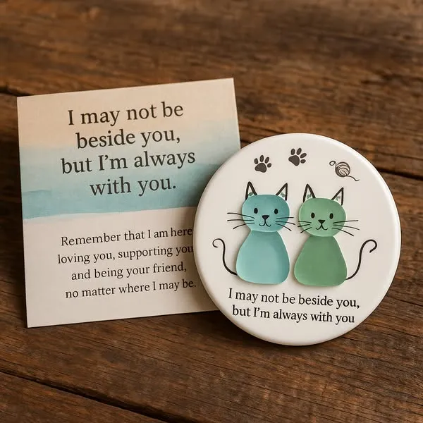 🌊I‘m Always with You Sea Glass Keepsake-tidenox